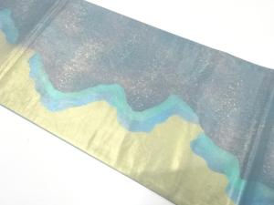 引箔　霞模様　袋帯